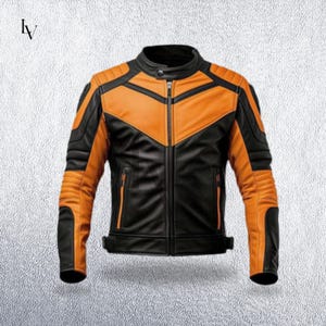 Handmade Sheepskin Leather Biker Jacket | Quilted Moto Cafe Racer