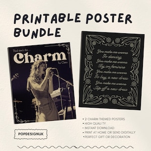 Clairo Charm Poster Bundle: Indie-Pop Bedroom Decor 9x11 Digital Download