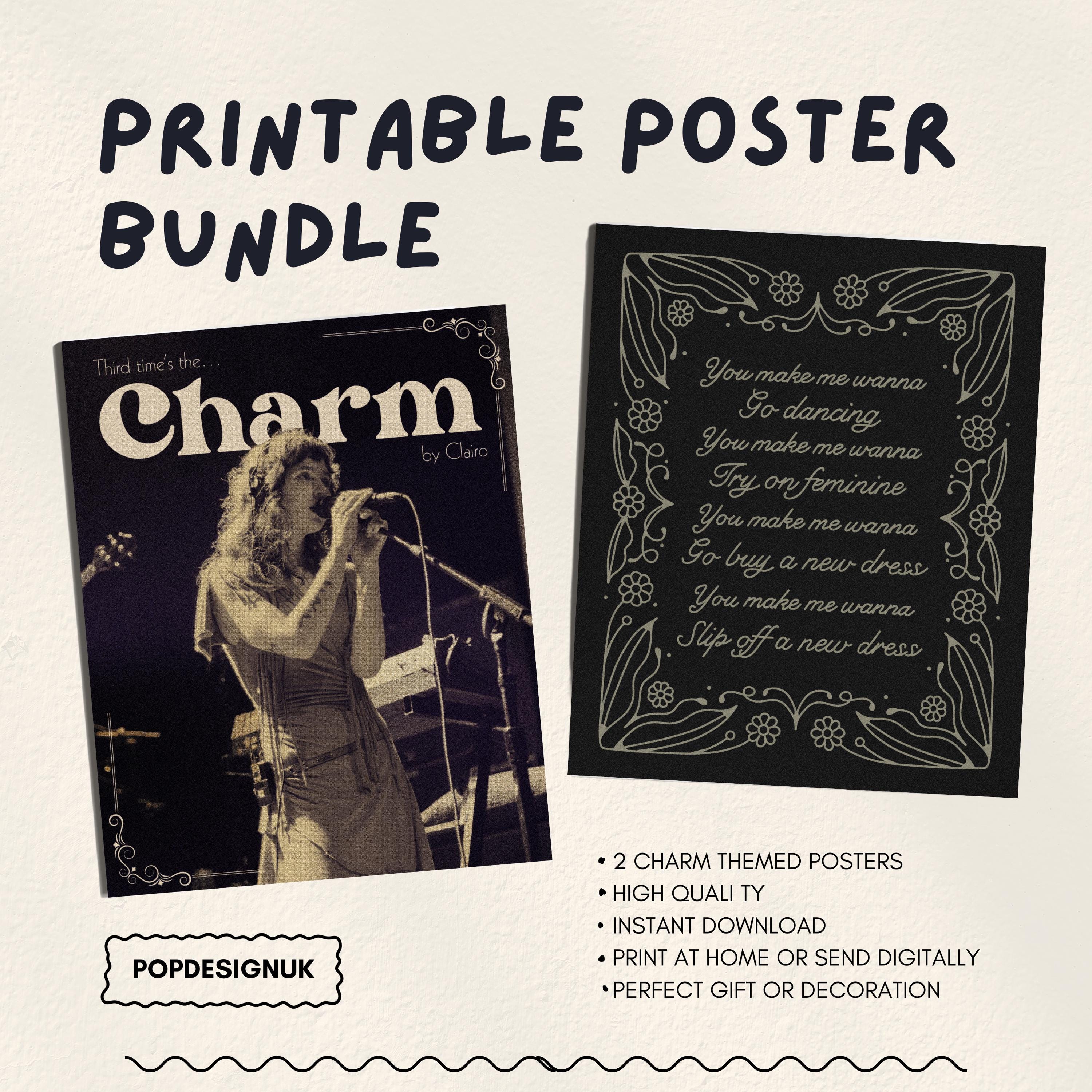 Clairo Charm Digital Download Poster - Etsy