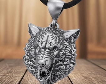 HARMONY BOLA Ciondolo lupo in argento Sterling 925 con ciondolo a forma di animale, regalo di compleanno per donne e ragazze, Argento