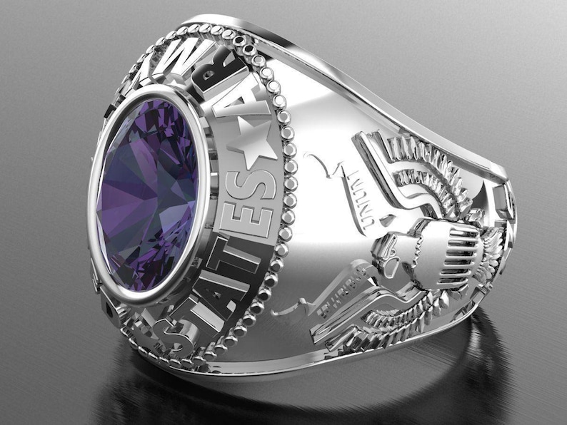 Men’s US Army Ring – Sterling Silver Military Jewelry, Patriotic ...