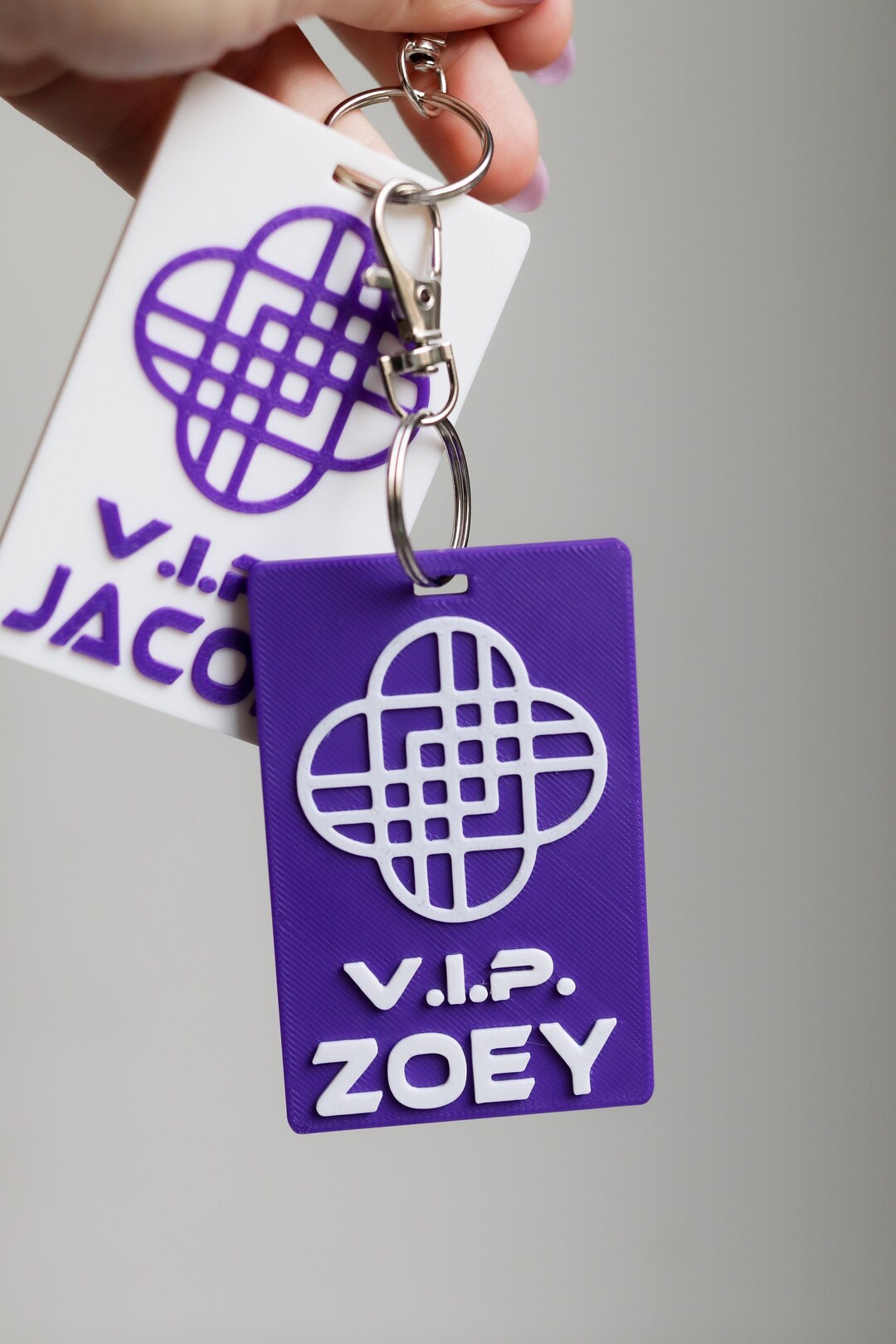 VIP Pass Keychain- Custom Name Kpop Inspired Demon Hunter Style ...