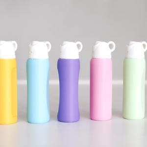 Mini Owala Style Water Bottle Keychain – Fun Kids Backpack Accessory with Twist-Off Storage for Chapstick, Lunch Money, Notes & Small Items
