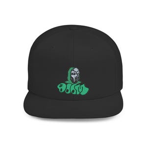 Cappellino snapback ricamato ispirato a MF DOOM / Cappellino streetwear hip hop / Abbigliamento rap
