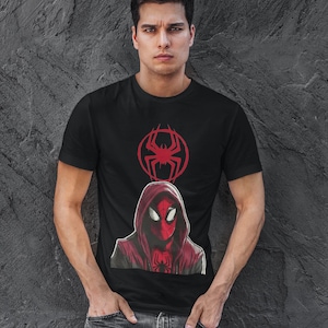 Camiseta unissex inspirada no Homem-Aranha, uso casual, presente para fãs, camiseta gráfica, vestuário estilo quadrinhos, design exclusivo de camiseta