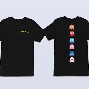 Retro Pac-Man Ghosts Comfort Colors T-Shirt | Classic Arcade Gamer Tee | Vintage Video Game Apparel
