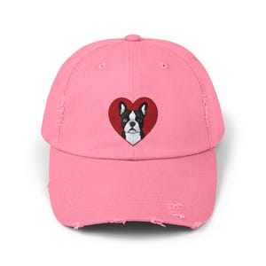Heartfelt Dog Lover Dad Cap | Boston Terrier Cap
