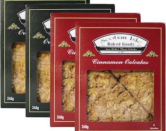 Kanadas originalhavrekaka 240 g, kaffekaka, tekaka, 2 original, 2 kanel, 4-pack