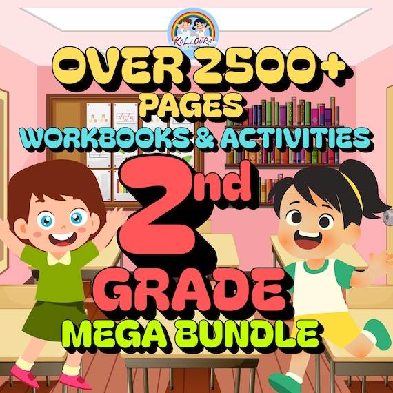 2nd Grade Mega Bundle | 2500+ Homeschool Worksheets (Printable Pack)