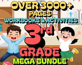 Méga cahier d'exercices pour la 3e année | Plus de 3 000 pages d'activités imprimables (PDF)