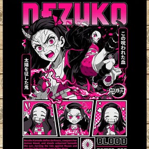 Nezuko Demon Slayer PNG for sublimation, DTF, DTG, stickers