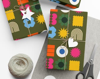 Carta da regalo Boho: rotolo di carta da regalo vintage per compleanni