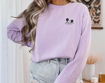 Personalized Mickey Mouse Embroidered Sweatshirt, Disneyworld Sweatshirt, Disney Mickey Sweatshirt, Custom Mickey Sweatshirt