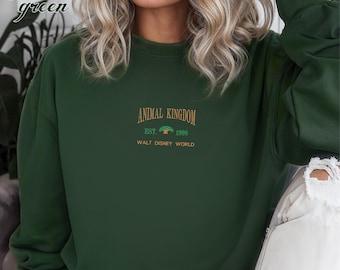 Embroidered Animal Kingdom Sweatshirt, Disney’s Animal Kingdom Sweatshirt, Disney World Sweatshirt, Animal Kingdom Sweatshirt