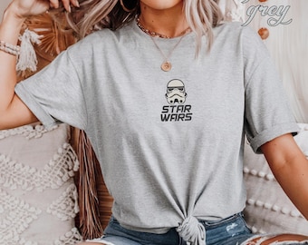 Embroidered Retro Star Wars Shirt, Disney Star Wars Shirt, Star Wars Characters Shirt, Disney Trip 2025 Shirt, Retro Disney Shirt