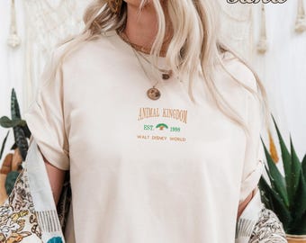 Embroidered Animal Kingdom T-Shirt, Disney’s Animal Kingdom T-Shirt, Disney World Tee, Animal Kingdom Shirt