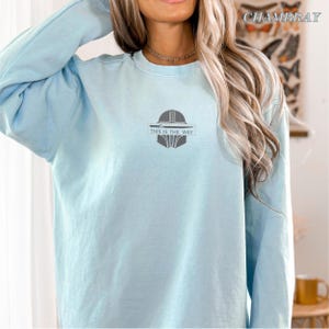 Embroidered This Is The Way Sweatshirt, Mandalorian Sweatshirt, Star Wars Sweatshirt, Galaxy's Edge, Disneyland Sweatshirt