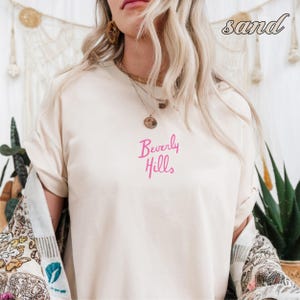 Embroidered Retro Camping T-Shirt, Vintage Movie T-Shirt, California Shirt, Girl Scouts Inspired, Beverly Hills Style Tee