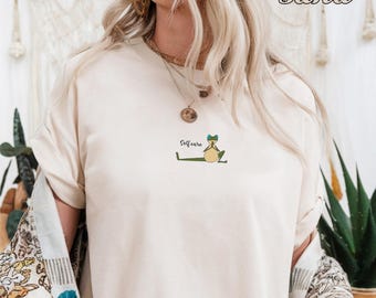 Embroidered Self Care Frog Shirt, Yoga Shirt, Funny Frog Lover Gift, Self Care Shirt, Gift For Her, Self Love Shirt, Self Care Gift