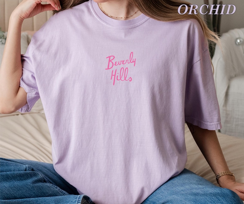 Embroidered Retro Camping T-Shirt, Vintage Movie T-Shirt, California Shirt, Girl Scouts Inspired, Beverly Hills Style Tee