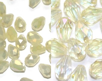 30pcs Chandelier Crystals Beads Clear Glass Teardrop 30pcs Chandelier Crystals Beads Clear Glass Teardrop