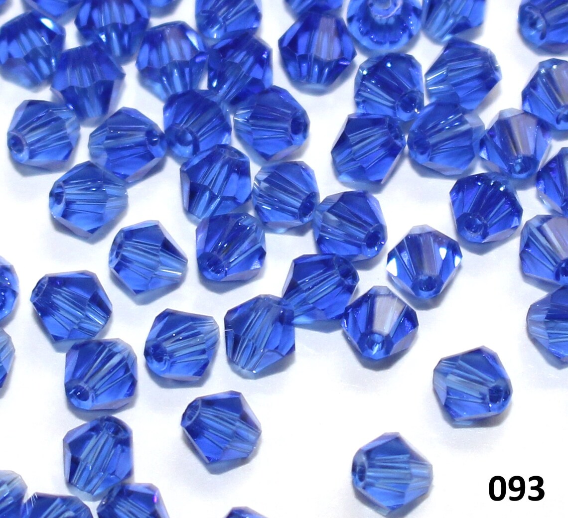 Bulk 4mm Crystal Bicones Beads20 50 or 100 piecesDark Etsy
