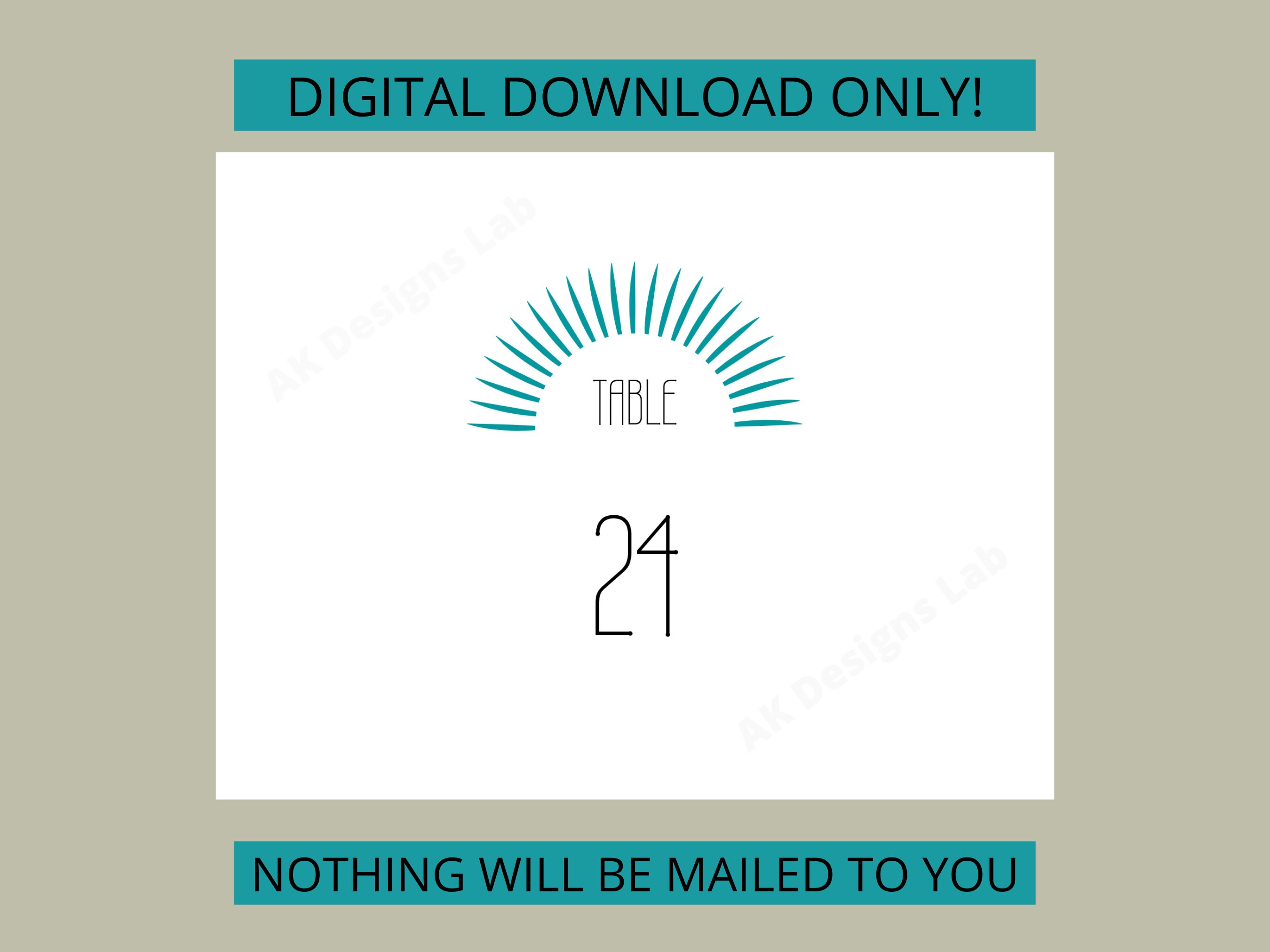 Printable Table Numbers, Weddings, Parties, Instant Download, Numbers 1 ...