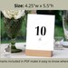 Printable Table Numbers, Weddings, Parties, Instant Download, Numbers 1 ...