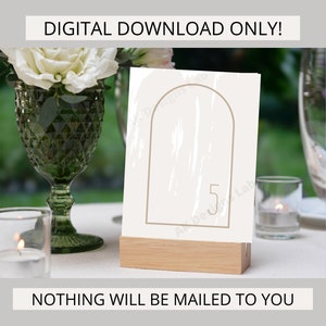 Printable Table Numbers, Weddings, Parties, Instant Download, Numbers 1 ...