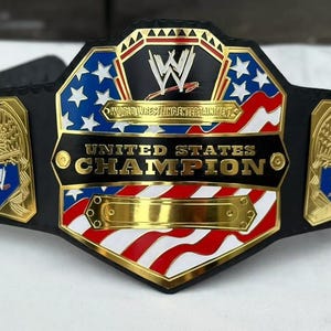 WWE United States Championship Replica Belt | US Title Wrestling Belt | WWE Spinner Style Champion Belt | Cosplay Collectible,Gift For You.