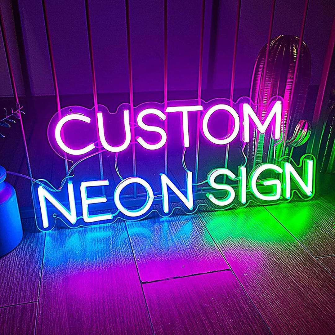 Custom Neon Sign , Name Neon Sign, LED Name Signs , Customized Neon ...