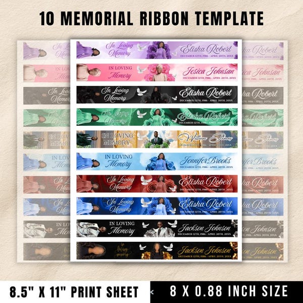 Memorial Ribbons - Etsy