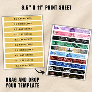Memorial Ribbon Template Bundle | Funeral Canva Designs (Digital Download) image 2
