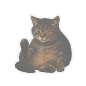 Unisex Crying Cat Meme Stickers , Sad Cat Meme Stickers , Cat Meme Stickers , Meme Cat Stickers