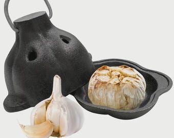 Pre-Seasoned Cast Iron Garlic Roaster