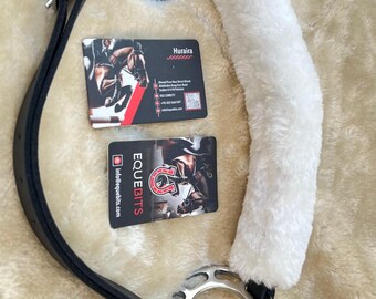 2023 Nouveaux Mèches En Acier Inoxydable Hackamore Bitless-laiton-cheval En Cuir - Foto 11