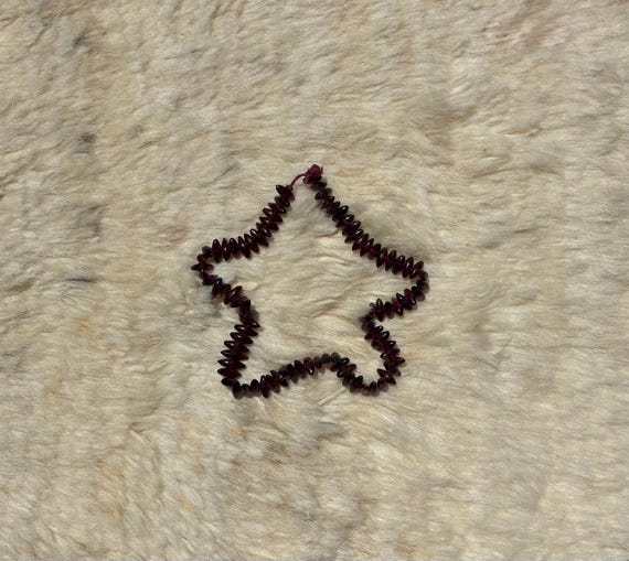 Deep Red Chip Bead Bracelet - image 2