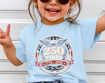 250 Years Patriotic Tee, America 1776 2026 Tee, We The People Shirt, USA Eagle Graphic Tee, Fourth of July Shirt