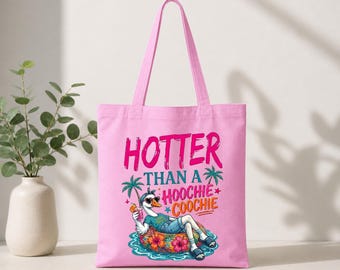 Bolso de playa divertido, bolsa de regalo tropical, bolso de vacaciones con flamencos, bolso más sexy que una chica, accesorios de playa para viajes de verano