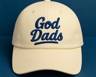 God Dads Hat | Christian Dad Baseball Cap | Faith-Based Embroidered Dad Hat | Father's Day Gift | Religious Christian Apparel for Men