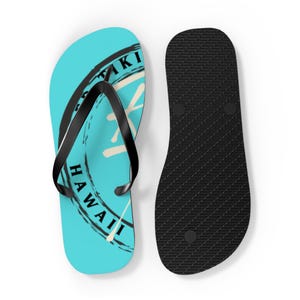 Hawaii-Themed Flip Flops | Beach Footwear, Summer Sandals, Vacation Essentials, Poolside Wear, Gift for Travelers