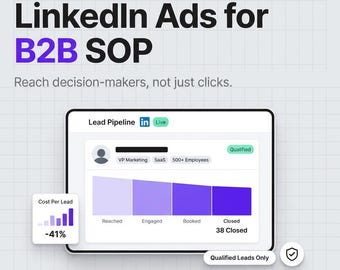 LinkedIn Ads B2B Standardarbeitsanweisung, Leitfaden zur Leadgenerierung für SaaS (PDF-Download)