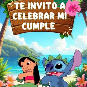 Stitch Birthday Video Invitation