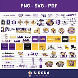 Tigers SVG-paket (svg, png, pdf), LSU Football SVG, Tigers Match Day, Tigers Bears, Fotboll, College, Friidrott, Omedelbar nedladdning.