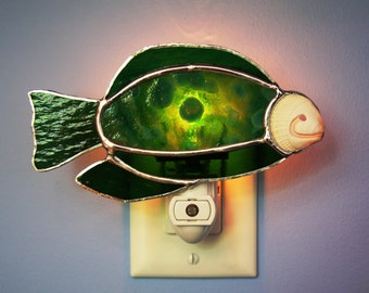 Stained Glass Shellfish Night Light