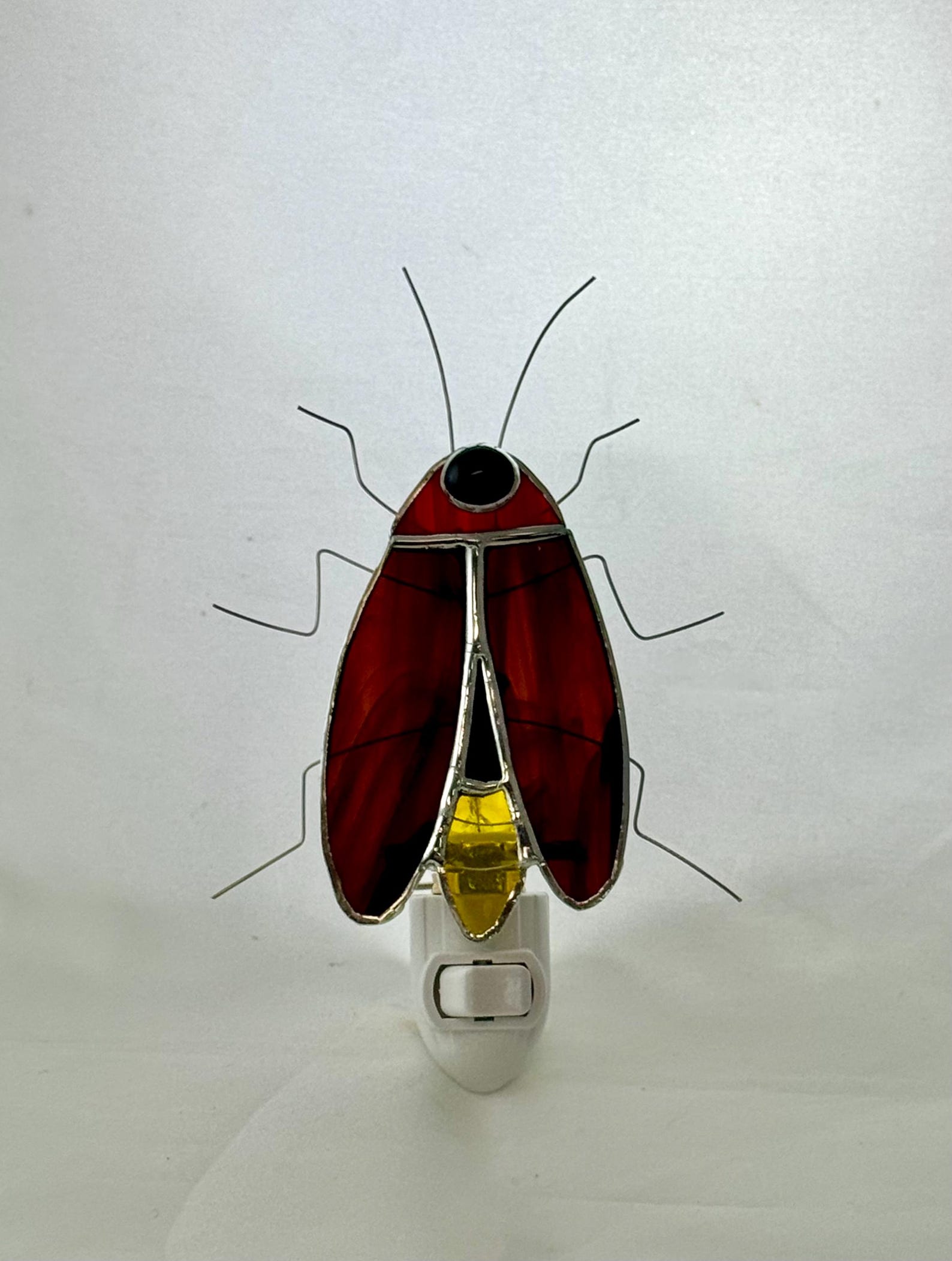 Firefly Lightning Bug Stained Glass Night Light - Etsy