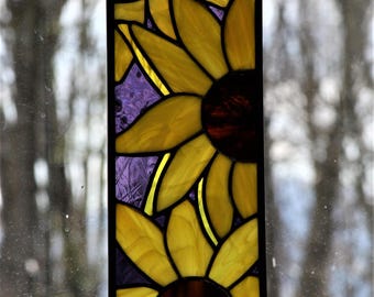 Sunflowers for Door Panel Insert or Small Wall Hanging