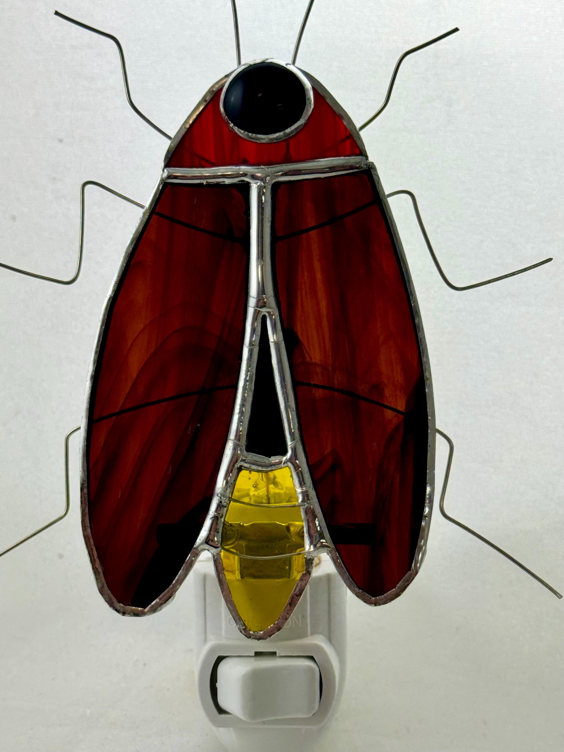 Firefly Lightning Bug Stained Glass Night Light - Etsy