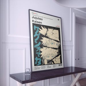Jujutsu Kaisen Poster: Minimalist Anime Manga Art Print