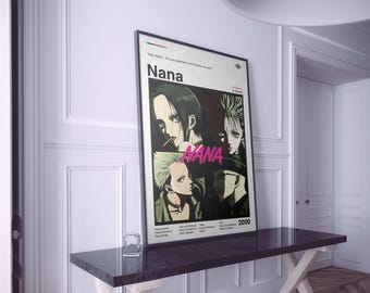NANA Anime Poster: Minimalist Manga Art Print